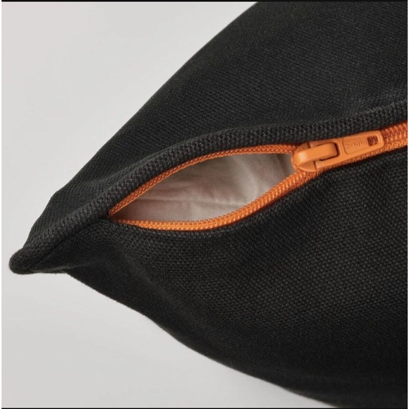 IKEA ÖMSESIDIG‎ OMSESIDIG Cushion Cover, Black/Yellow (505.460.55) NEW - Picture 2 of 4